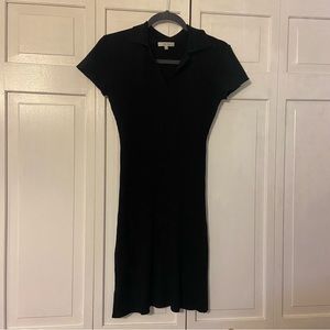 black bodycon dress